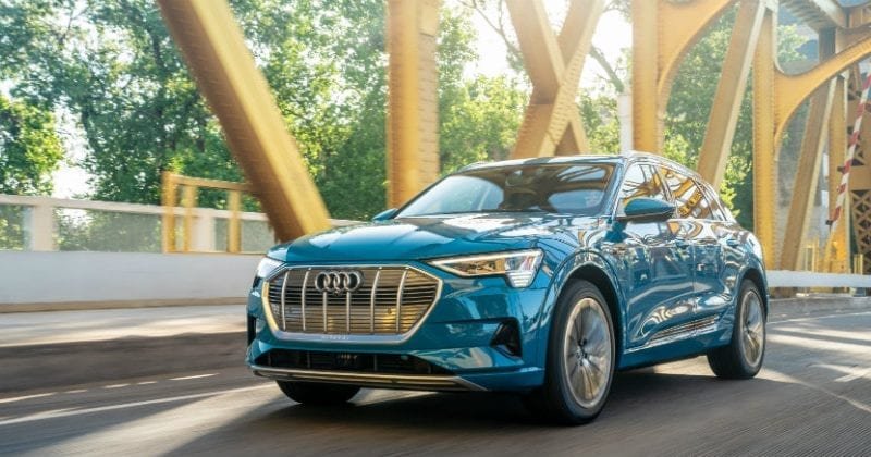 AUDI E-TRON SUV: Powerful electric car with special features.